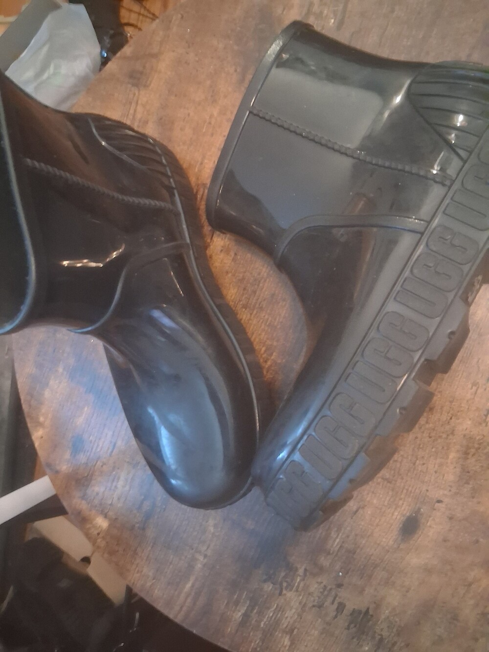 ugg short cut rain boots